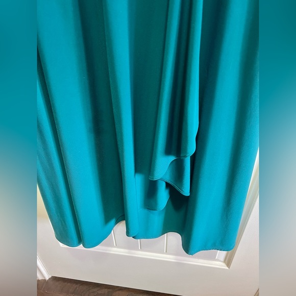 Fancy Teal R&M Richards Dress Size 14 - Picture 3 of 5
